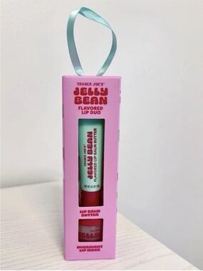 Trader Joe's Jelly Bean Flavored Lip Duo Lip Balm Butter Overnight Mask.